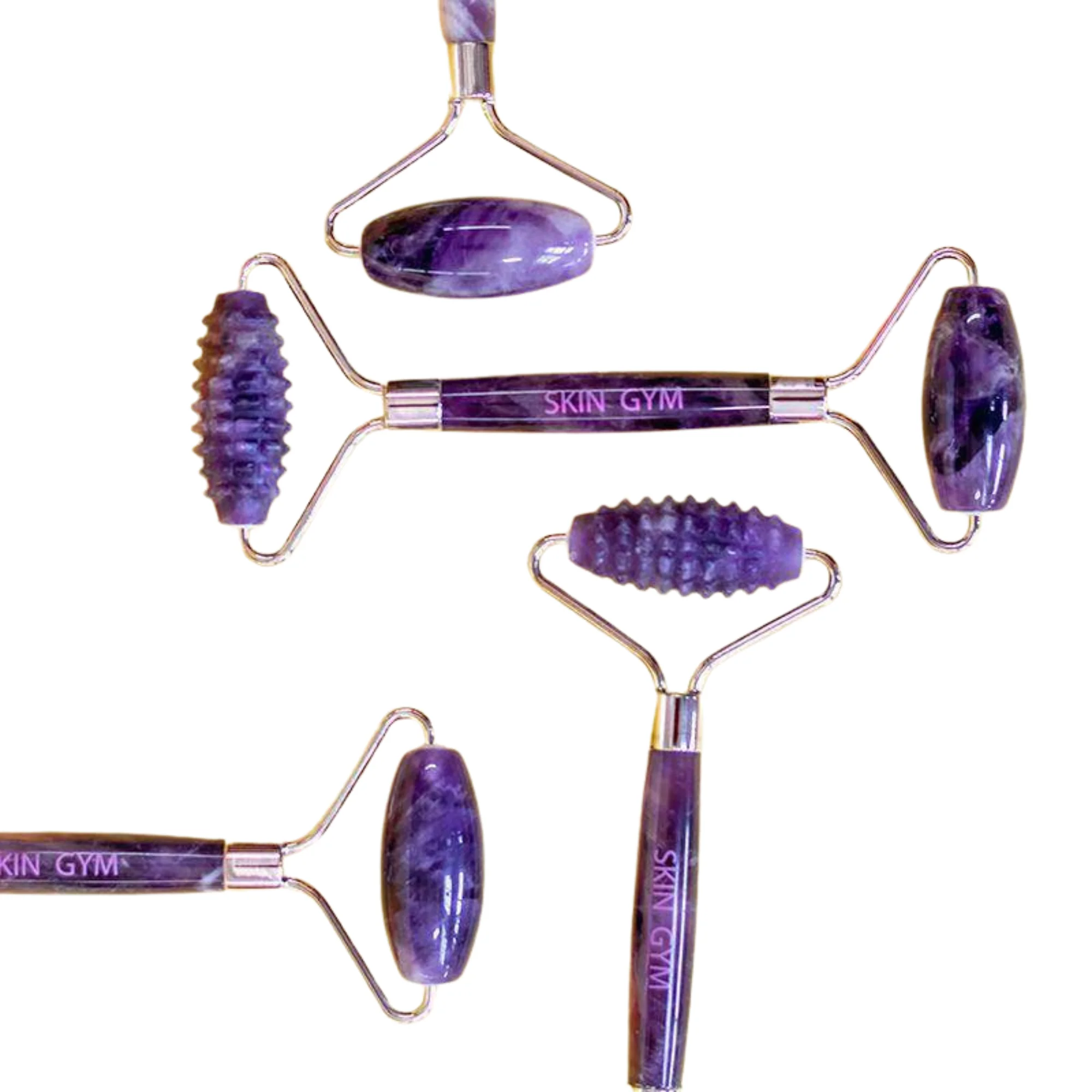 Amethyst 2D Texturized and Smooth Facial Roller - Image 3