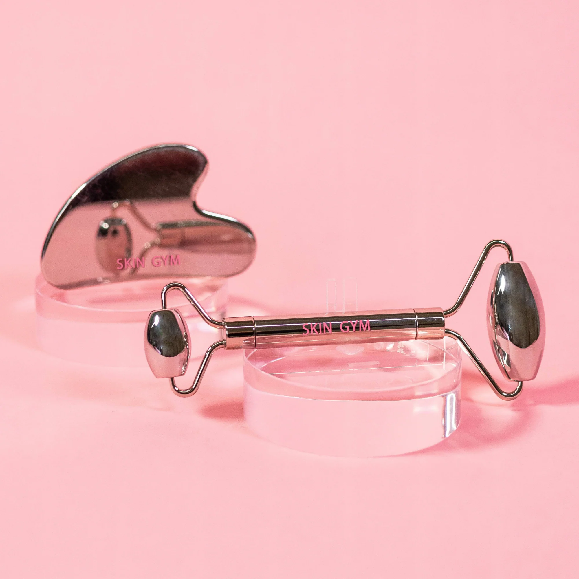 Cryo Stainless Steel Roller + Gua Sha Workout Set - Image 3
