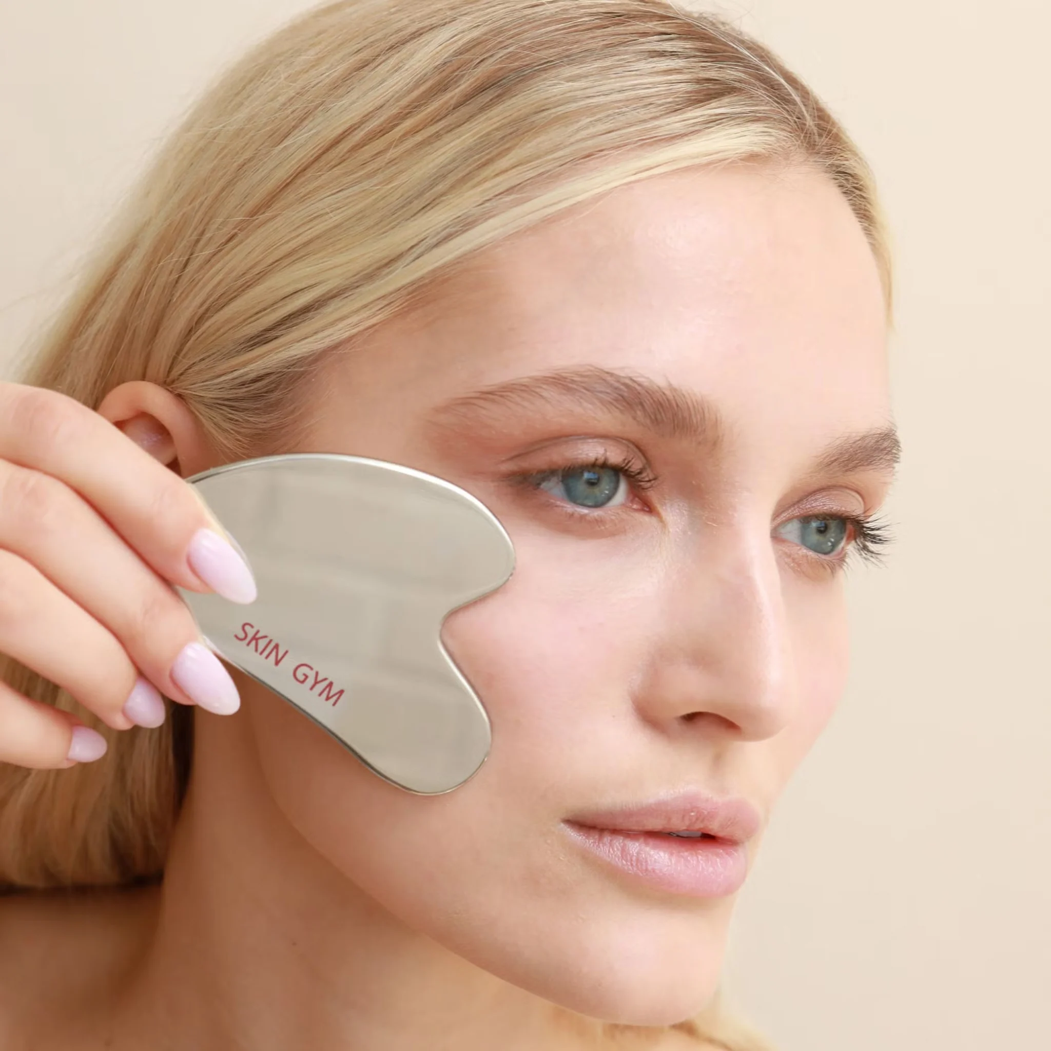 Cryo Stainless Steel Sculpty Heart Gua Sha Tool - Image 3