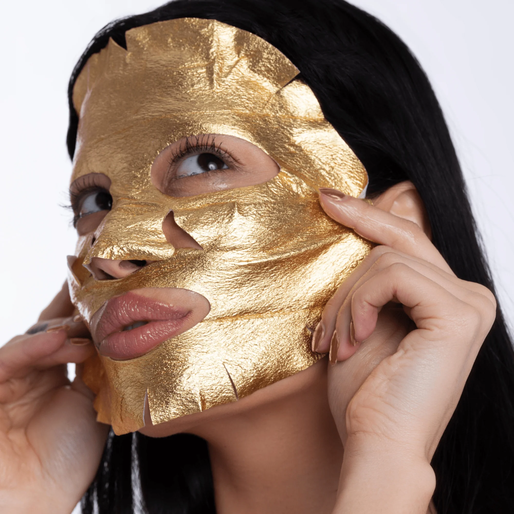 Gold Foil Face Mask - 3 Pack - Image 3