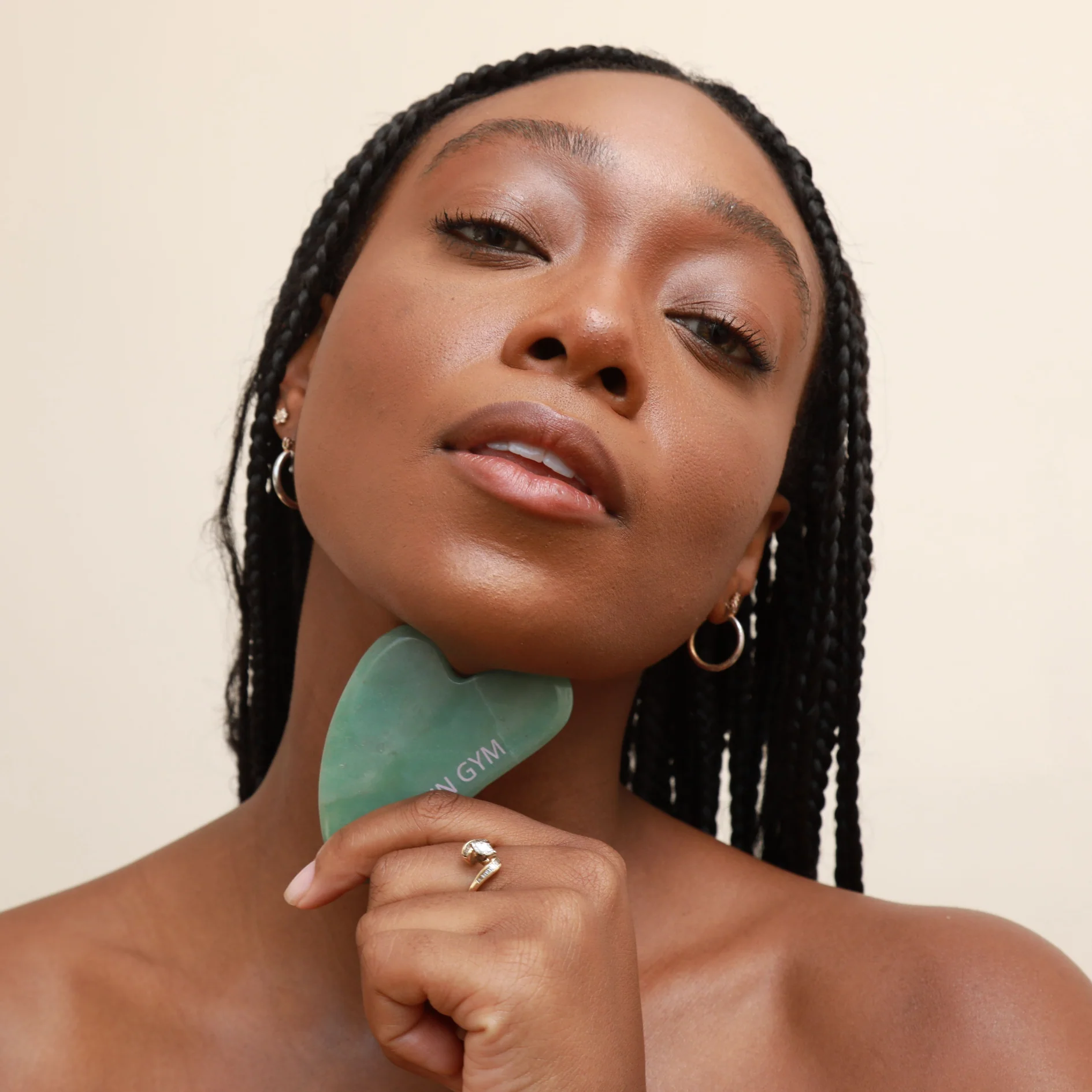 Jade Workout Roller + Gua Sha Set - Image 4