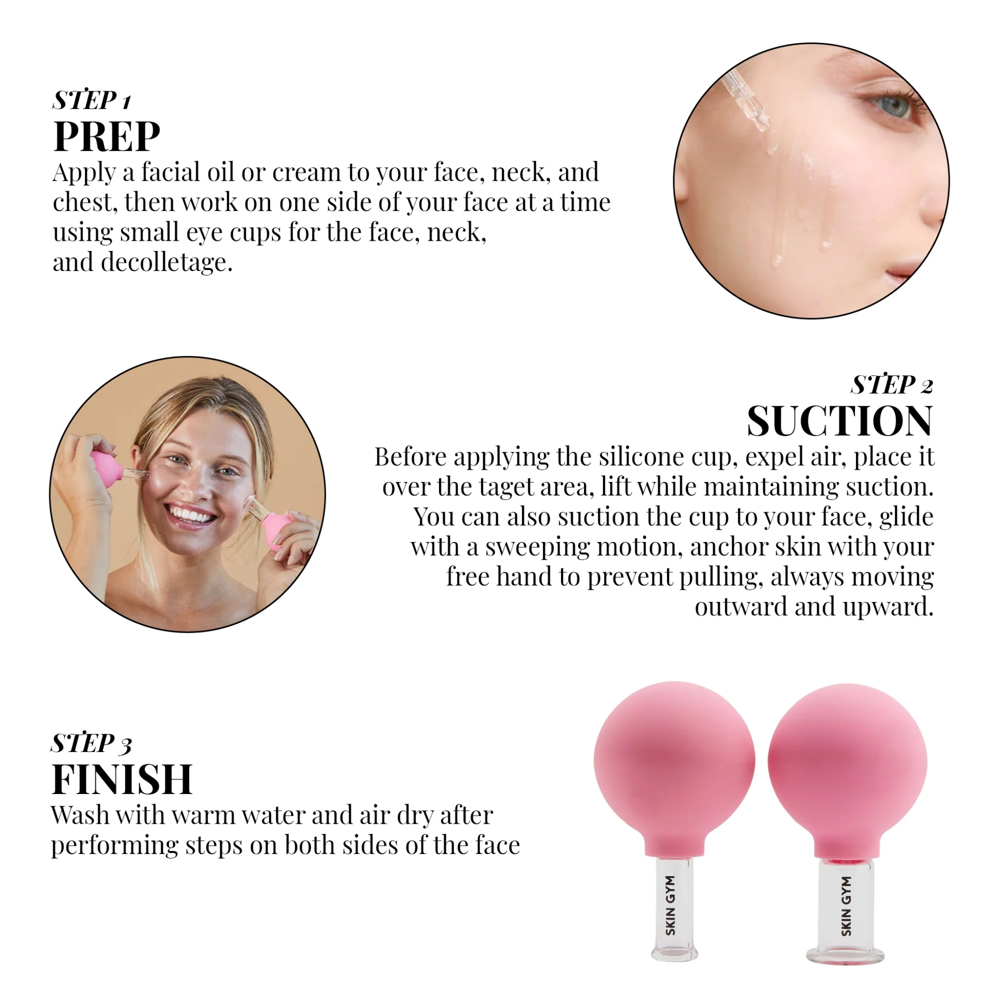 Pink Facial Cupping Set - Image 4