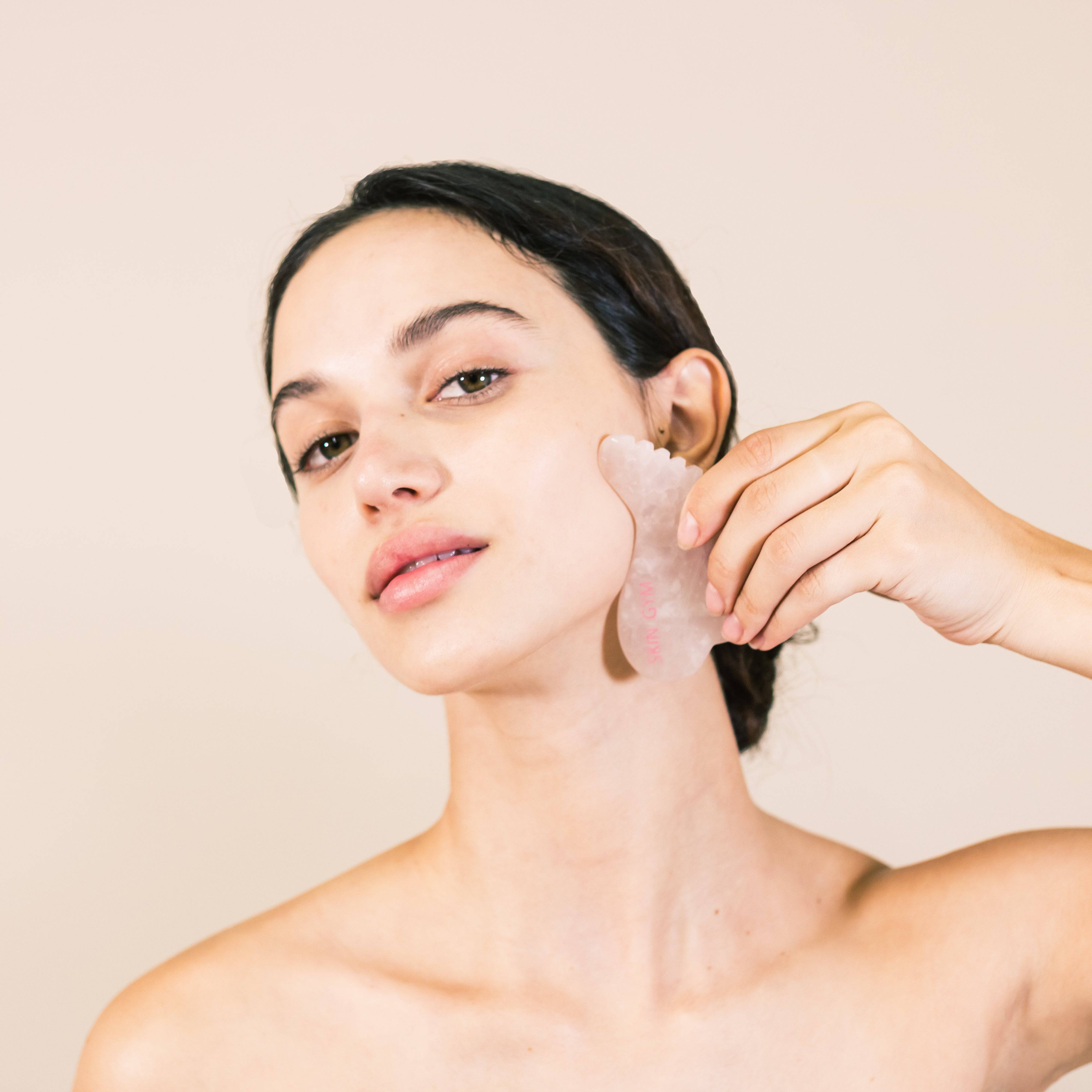 Rose Quartz Buffy Gua Sha - Image 2