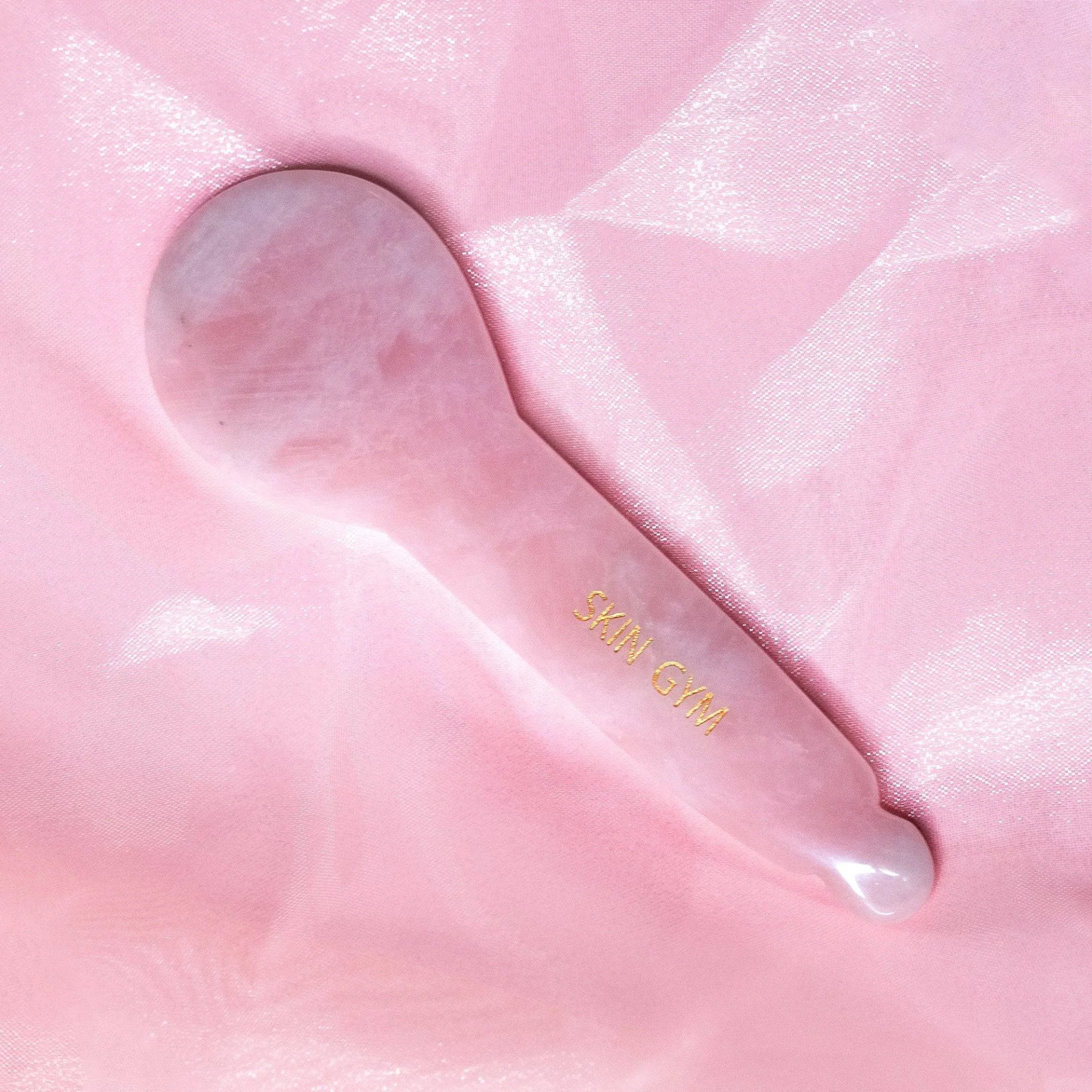 Rose Quartz Gua Sha Spoonie - Image 2