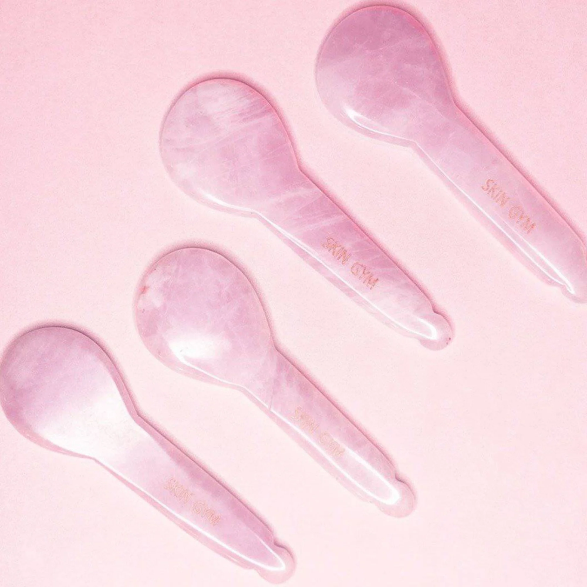 Rose Quartz Gua Sha Spoonie - Image 3