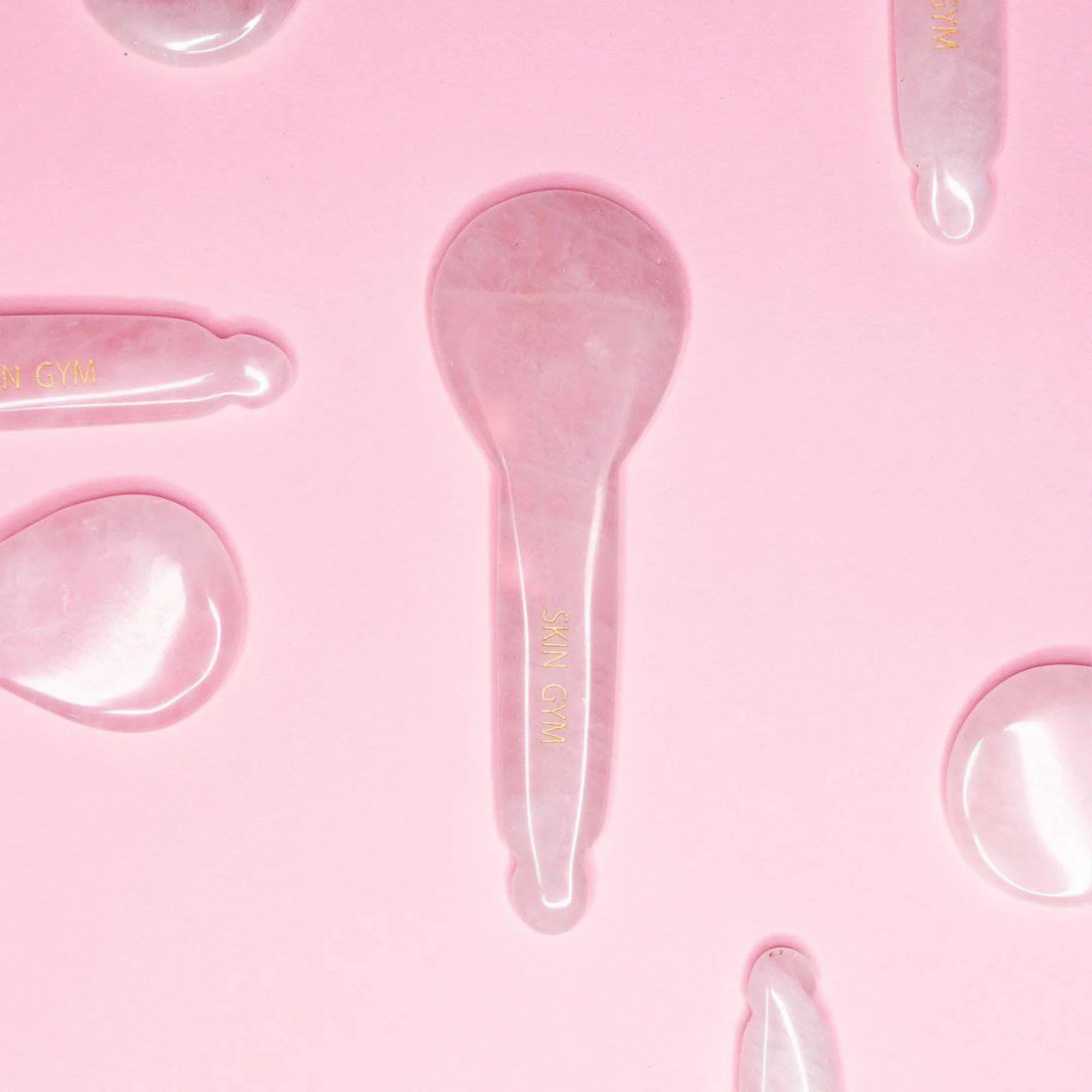 Rose Quartz Gua Sha Spoonie - Image 4