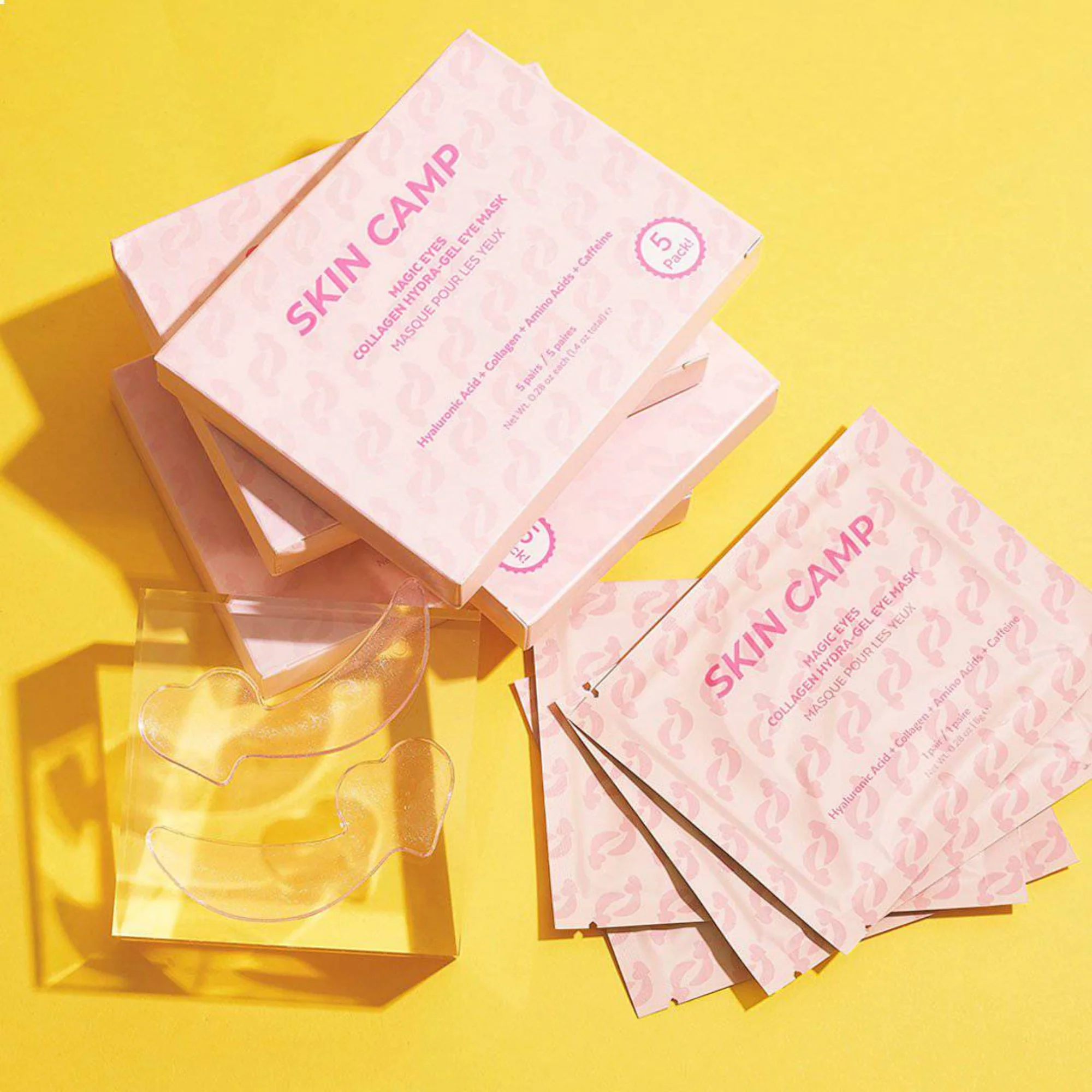 Skin Camp Hydra-Gel Rosy Hearts Eye Mask - Image 3